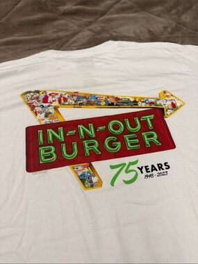 In n out 75th anniversary tshirt